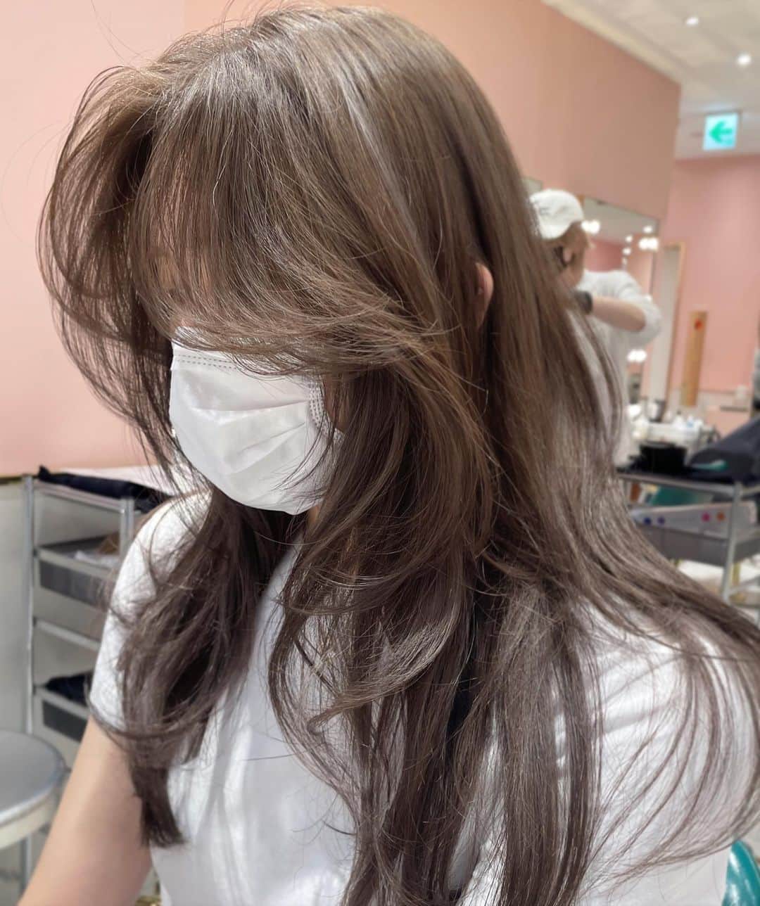 原涼香のインスタグラム：「大人気greige🩶赤味を柔らかく消して透明感up♡ ㅤㅤㅤㅤㅤㅤㅤㅤㅤㅤㅤㅤㅤ ダークトーンでも重くならないのがpoint🤍 カラーのみで明るめを続けると 透明感がよりでます✨ 一回で明るめ希望の方はWケアカラーがオススメです✔︎🤍 ㅤㅤㅤㅤㅤㅤㅤㅤㅤㅤㅤㅤㅤ 🎀韓国HAIR STYLE menu... ㅤㅤㅤㅤㅤㅤㅤㅤㅤㅤㅤㅤㅤ ☑︎カット ワンカールだけでも可愛いこだわりレイヤーカット🖤  ☑︎プレミアムケアカラー(or Wケアカラー) 透明感バツグンのグレージュカラー🩶 ㅤㅤㅤㅤㅤㅤㅤㅤㅤㅤㅤㅤㅤ ☑︎バイカルテトリートメント 韓国人みたいなツヤ髪はバイカルテトリートメントで叶います🖤  ㅤㅤㅤㅤㅤㅤㅤㅤㅤㅤㅤㅤㅤ ご予約はリンクから🫶🏻🔗 ㅤㅤㅤㅤㅤㅤㅤㅤㅤㅤㅤㅤㅤㅤㅤㅤㅤㅤㅤㅤㅤㅤㅤㅤㅤㅤ ㅤㅤㅤㅤㅤㅤㅤㅤㅤㅤㅤㅤㅤ  #SHIMA#韓国ヘア#韓国スタイル#レイヤーカット#ワンホンヘア#ワンホン#ダークトーン#網紅#初カラー#暗髪#ベージュカラー#ラベンダーカラー#グレージュ#オリーブカラー#透明感カラー#銀座美容院#銀座美容室#美容師#시스루뱅#레이어드컷#koreanhair」