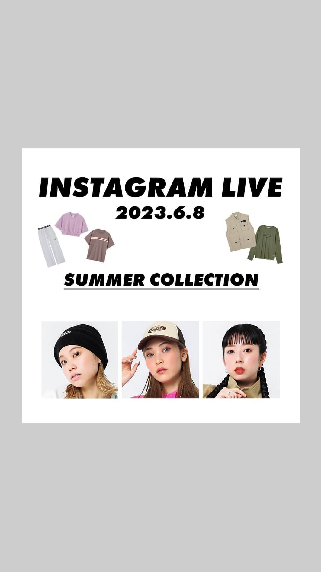 XGIRL_ootdのインスタグラム：「SUMMER STYLING🍉  ▪️AMANE 158cm／@amane_sss ▪️AMISA 160cm／@abibii_92 ▪️YURI 162cm／@yuriiii2」