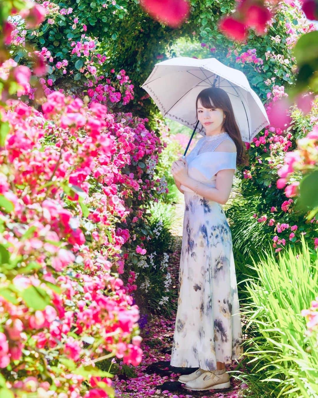 Mikaさんのインスタグラム写真 - (MikaInstagram)「『lovely rose garden』  素敵なバラ園連れてってもらいました♡  紫陽花の撮影がはじまって写真がいっぱい届くから春の花は投稿納めです💐  ・ ・ ・ photo by @yuto8639y 📸 model @mikarin_portrait   Special thanks @natural_garden_murao   ・ ・ ・ ・ follow me💋  #美花展 #バラ園 #バラの庭  #薔薇のある暮らし  #ピンクローズ #イングリッシュガーデン #バラが好きな人と繋がりたい  #誰かの記憶に残る写真 #カメラ好きな人と繋がりたい #ファインダー越しの私の世界 #ポトレファン倶楽部 #被写体モデル #その瞬間は永遠の思い出 #みんなのフォト #ポトレ女子 #撮影依頼募集中 #jp_portrait部 #japanesegirl #asianbeauty #love_camera_club #jp_portrait_collection #loverosé  #global_ladies #photo_shorttrip #_lovely_weekend #japan_art_photography #portraitfestival #portraitinlove #portrait_mood #exclusive_world_portrait」6月8日 19時34分 - mika_portrait