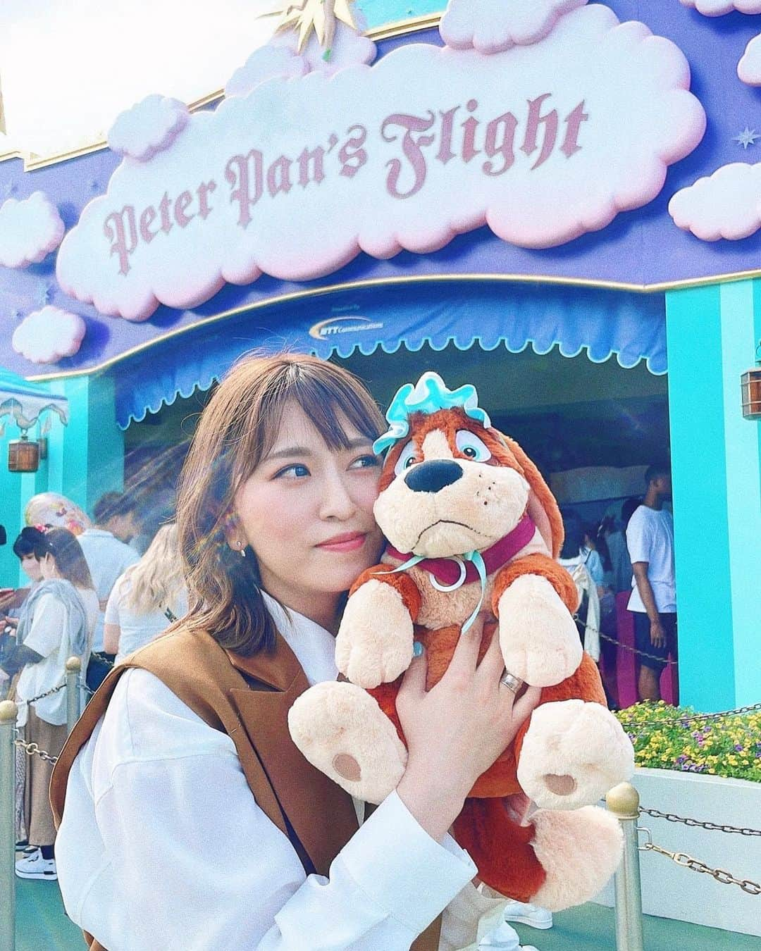 戸島花さんのインスタグラム写真 - (戸島花Instagram)「🐶🐶🐶  📷 @wasabi_photo01   #ディズニーランド #disneyland #ピーターパン #ナナ」6月8日 19時54分 - tojima_hana