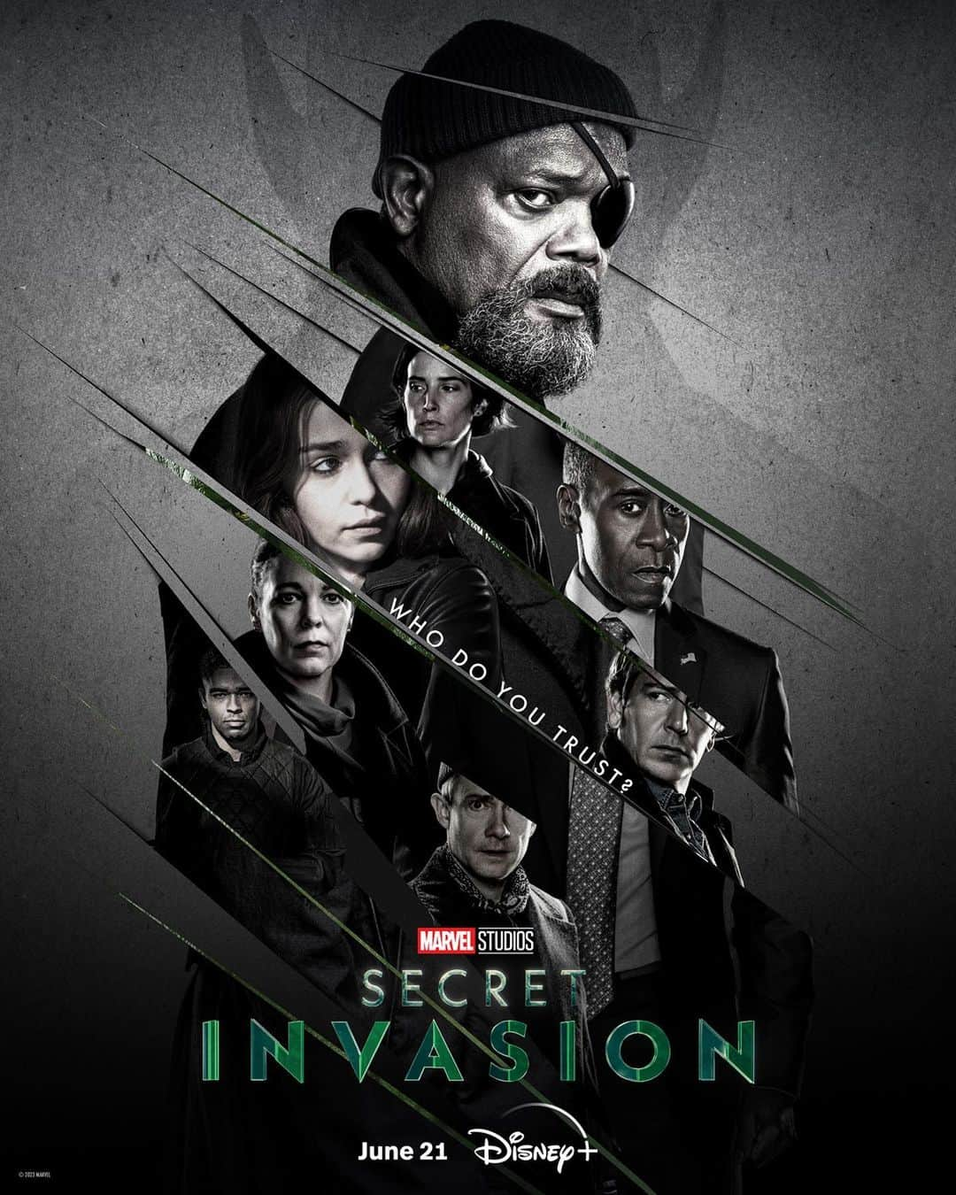 エミリア・クラークのインスタグラム：「IT’S COMING!!! In two short weeks an invasion is here. I couldn’t be prouder to have this badass show. You won’t wanna miss streaming June 21 on @disneyplus @marvelstudios #secretinvasion Buckle up kids!」