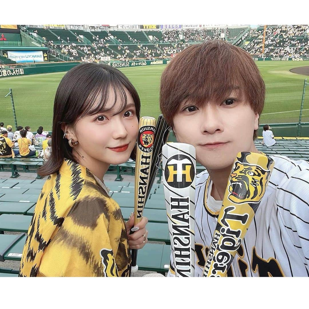 小瀬黎奈のインスタグラム：「🐯⚾️🍿❤︎」