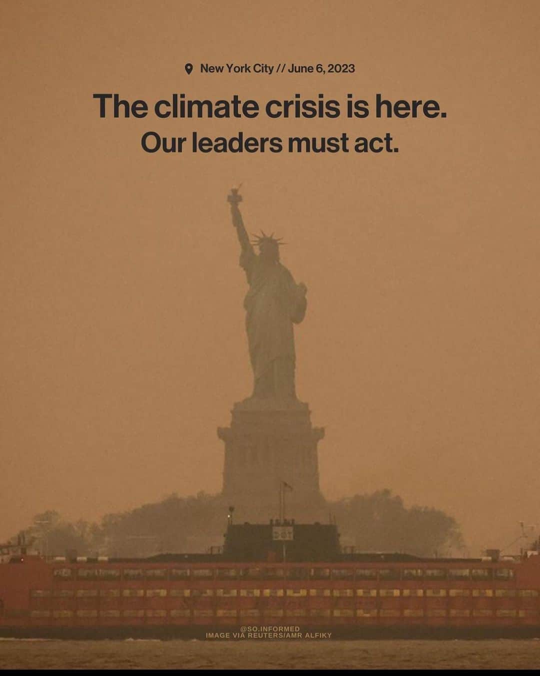 カリスマ・カーペンターさんのインスタグラム写真 - (カリスマ・カーペンターInstagram)「Climate Change is real and this is a threat to us all. Please take care out there. Thinking of you NYC, Connecticut, Canada and all the rest currently impacted.  . . . Thank you @mamamaya @so.informed for posting.」6月8日 21時21分 - charismacarpenter