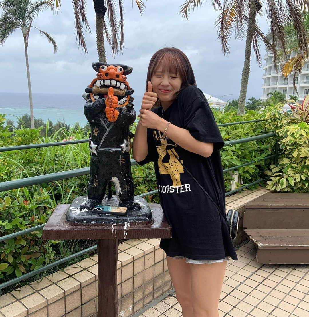 菅原美優さんのインスタグラム写真 - (菅原美優Instagram)「めんそーれ！🌺⚡️  #沖縄 #okinawa #海 #沖縄旅行 #那覇 #旅行 #国際通り #オリオンビール #北谷 #恩納村 #アメリカンビレッジ #おきなわ #社員旅行 #ビーチ #ウミカジテラス #めんそーれ」6月8日 22時39分 - miyuu11224028