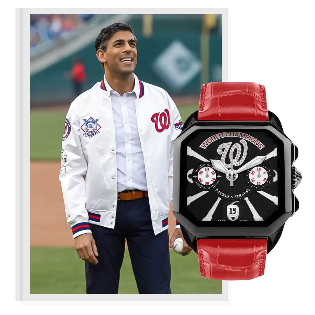 のインスタグラム：「Capturing the spirit of excellence! ⚾️🇬🇧🇺🇸 @rishisunakmp @nationals」
