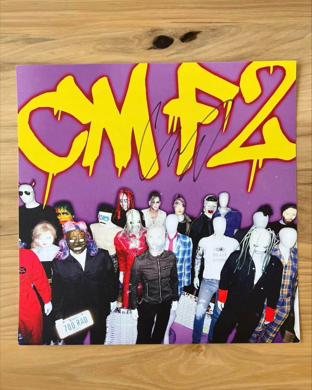 コリィ・テイラーのインスタグラム：「Signed CDs are gone. Limited copies remain for the CMF2 signed vinyl. Link in bio to pre-order. @newburycomics」