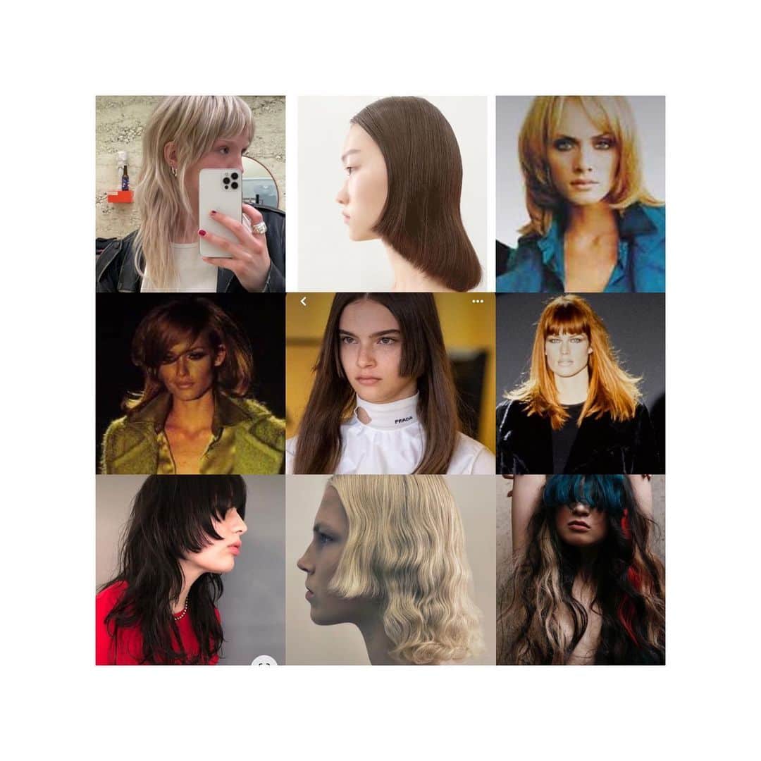 のインスタグラム：「ロングヘアいろいろ… メンテナンスしながら マイナーチェンジしながら 髪伸ばして…  #hair cut #hair salon #longhair  #keeplong #hairchenge #haircolor」