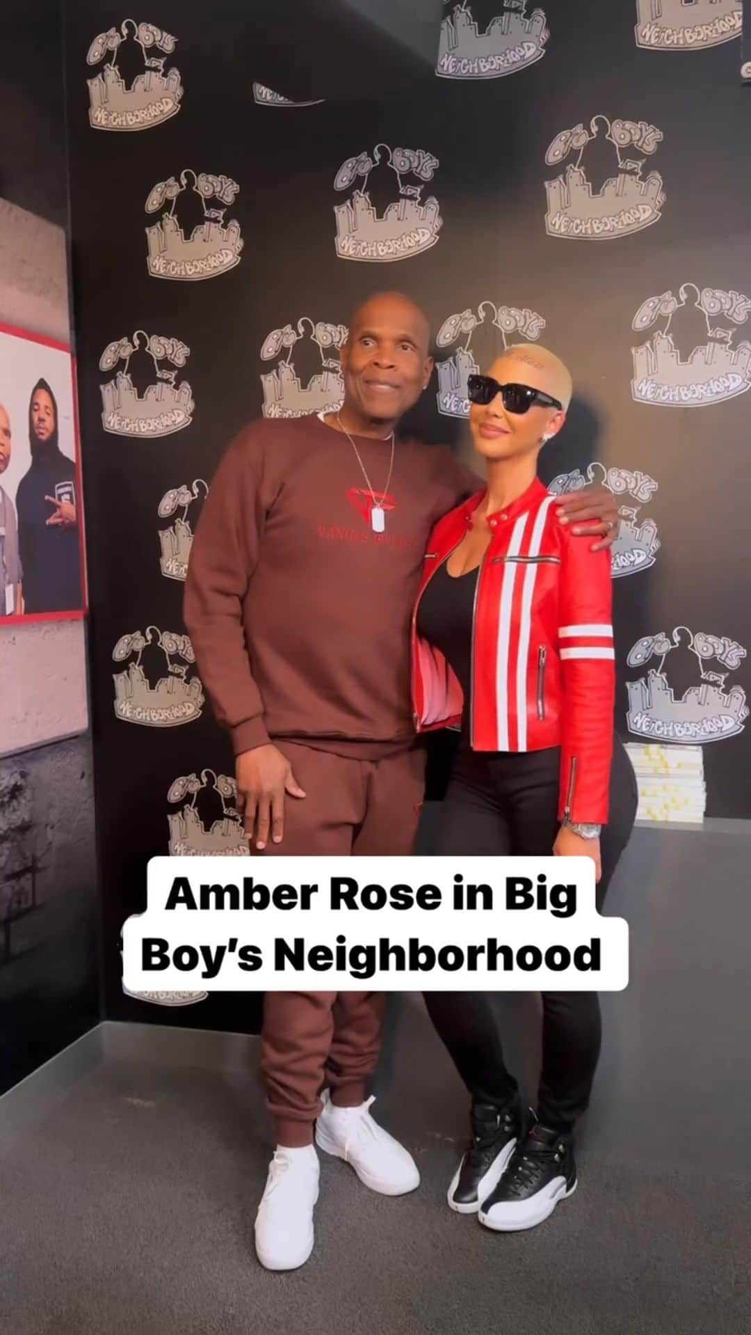 アンバー・ローズのインスタグラム：「Amazing interview with @bigboy!!! On @bigboysneighborhood <— Link in this bio 😘🥰🌹」