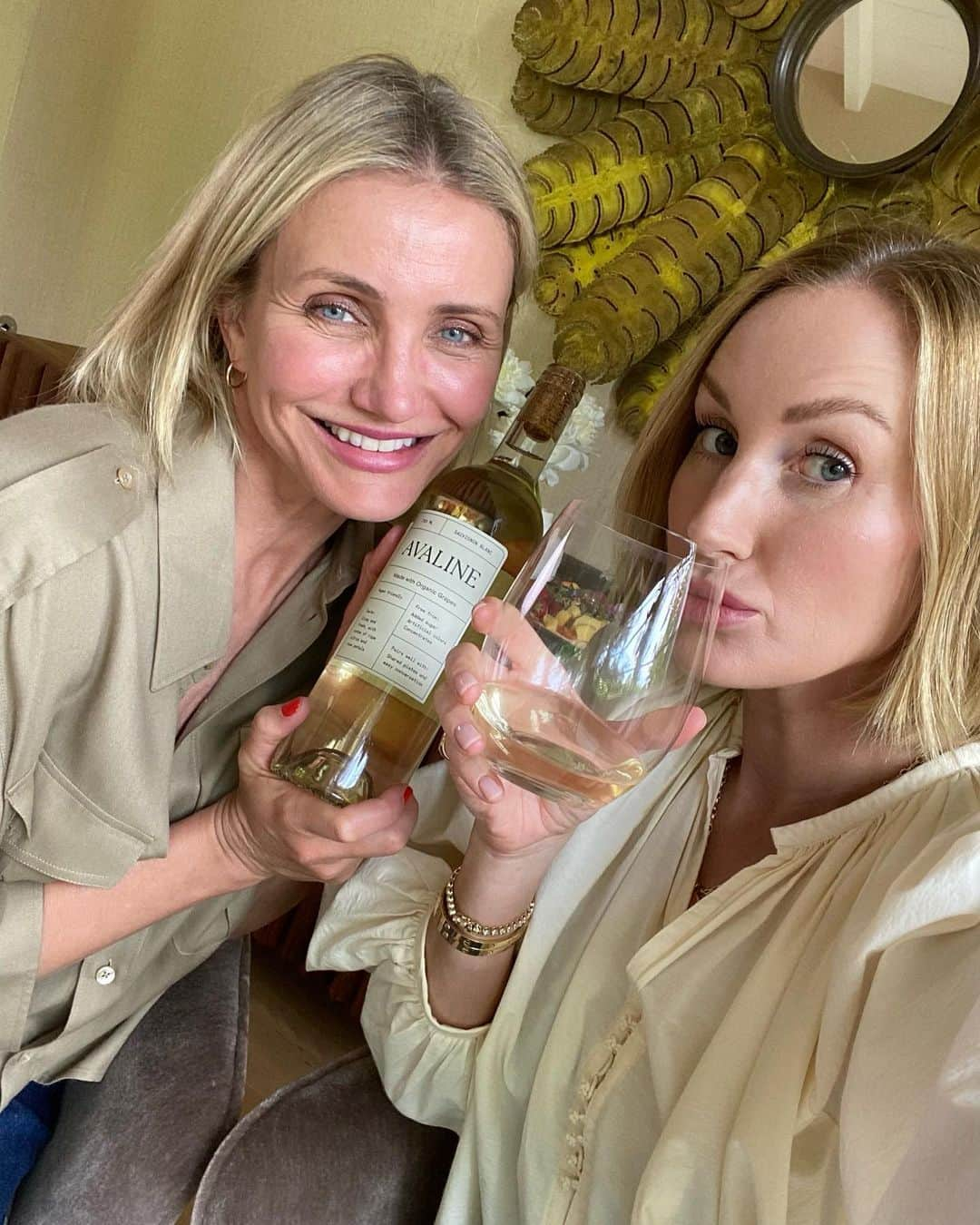 キャメロン・ディアスさんのインスタグラム写真 - (キャメロン・ディアスInstagram)「We are so excited to introduce our newest varietal: Sauvignon Blanc. She’s crisp, light, and perfect for all your upcoming summer plans. Make sure to order a bottle on drinkavaline.com to have on hand for your next get-together. 👯🏻🍋🍊🌹☀️😎💦」6月9日 1時55分 - camerondiaz