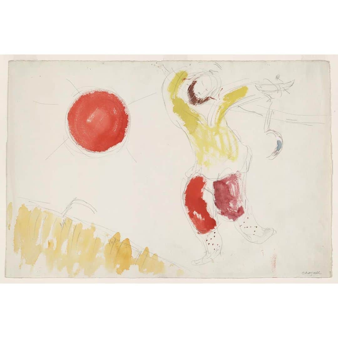 THE ROWのインスタグラム：「Marc Chagall; ‘Costume design for Scene III from the ballet Aleko’, 1942」