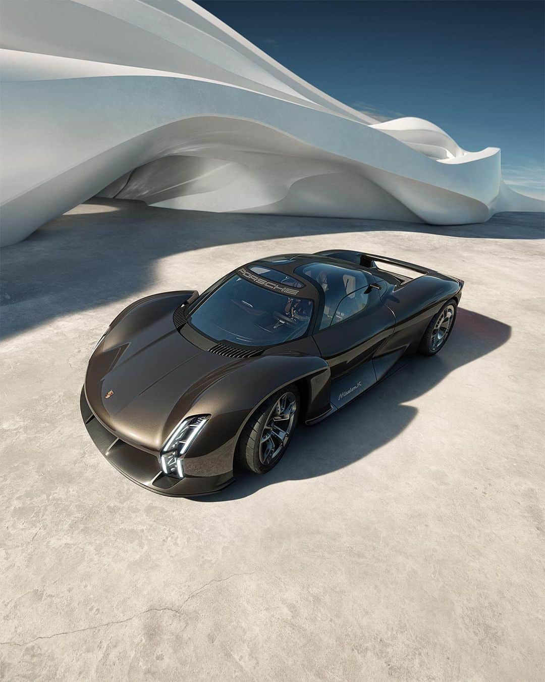 Porscheさんのインスタグラム写真 - (PorscheInstagram)「Flat body, sculptural design, unmistakable motorsport DNA: the design of the Mission X is a clear commitment to the ultimate in performance and modern luxury.」6月9日 2時59分 - porsche