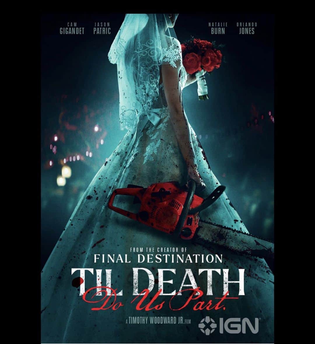 キャム・ギガンデットのインスタグラム：「Best movie of the summer and not because all the other are ones are just absolutely horrible… this one is just that good. #saidwithlove  https://www.ign.com/videos/til-death-do-us-part-exclusive-trailer」