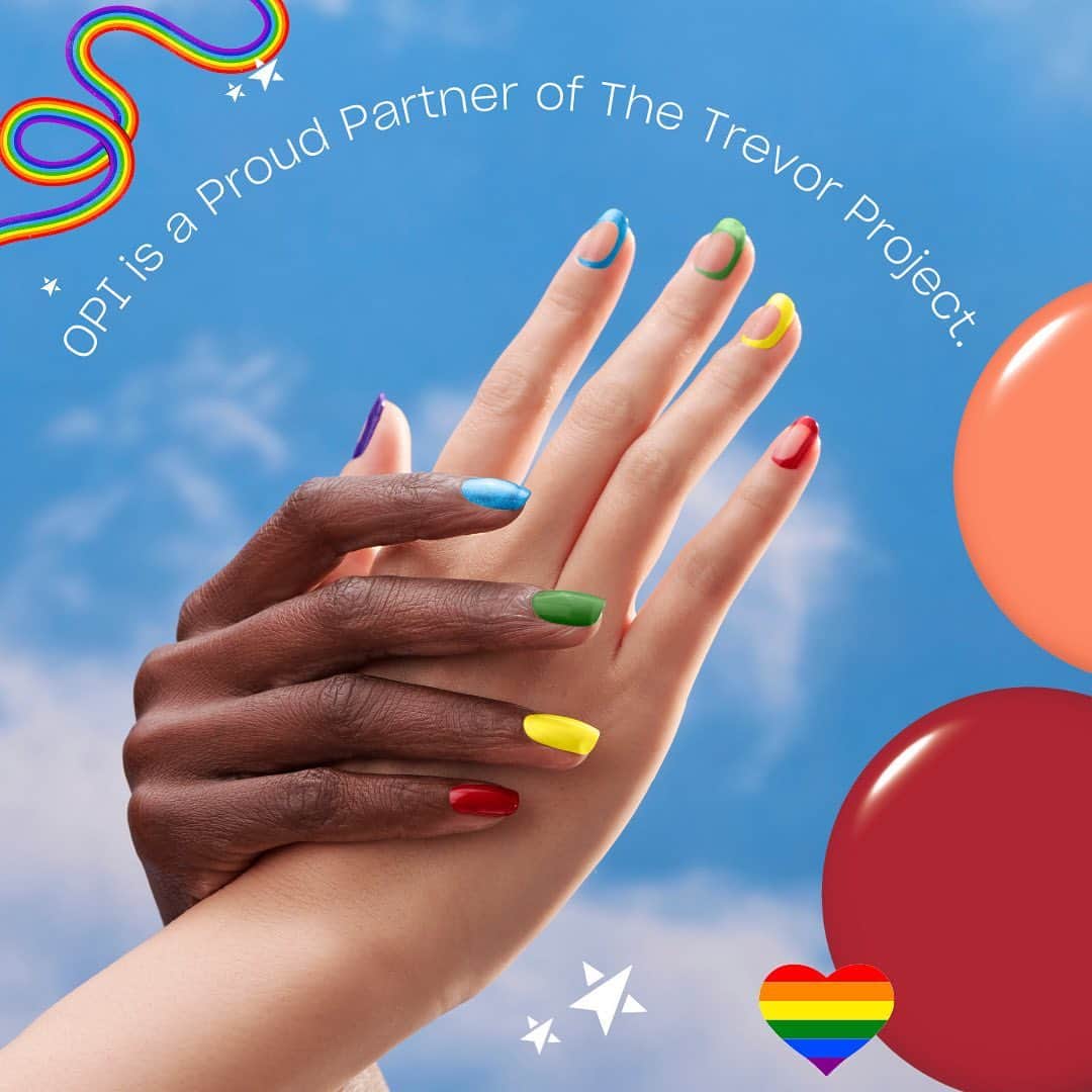 OPIさんのインスタグラム写真 - (OPIInstagram)「Happy Pride Month! We’re kicking it off with another year of partnership with @trevorproject, the leading suicide prevention and crisis intervention organization for LGBTQIA+ youth. Our $100k donation helps support their life-saving work and paints a more colorful future. 🤝  In addition to our partnership, we also created a limited edition #RockYourRainbow mini pack that’ll turn up your pride 24/7, 365. 6 mini Nail Lacquer shades paint every color of the rainbow so you can express yourself and show your support. 💅🏳️‍🌈  Tap the link in our bio to learn more about @trevorproject. Purchase of this product will not impact our donation total.」6月9日 4時04分 - opi