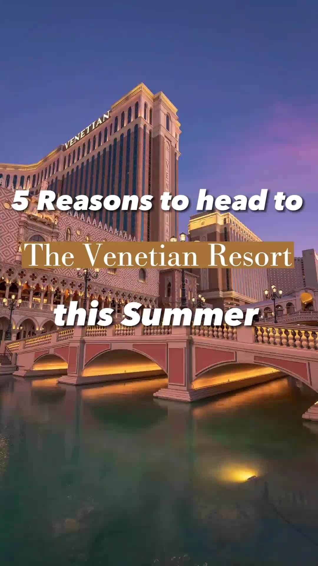 The Venetian Las Vegasのインスタグラム：「We can think of many reasons you need to book your stay this summer, and up to 33% off through July 31 is definitely on our list.」