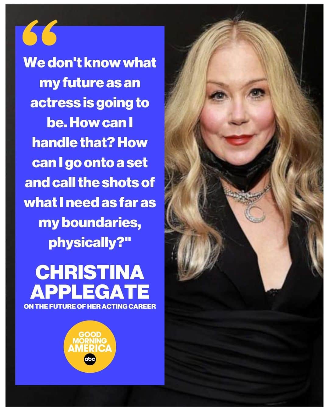 Good Morning Americaさんのインスタグラム写真 - (Good Morning AmericaInstagram)「Christina Applegate is opening up about the uncertainty of her acting career following her 2021 multiple sclerosis diagnosis. Read more at our link in bio.」6月9日 4時50分 - goodmorningamerica