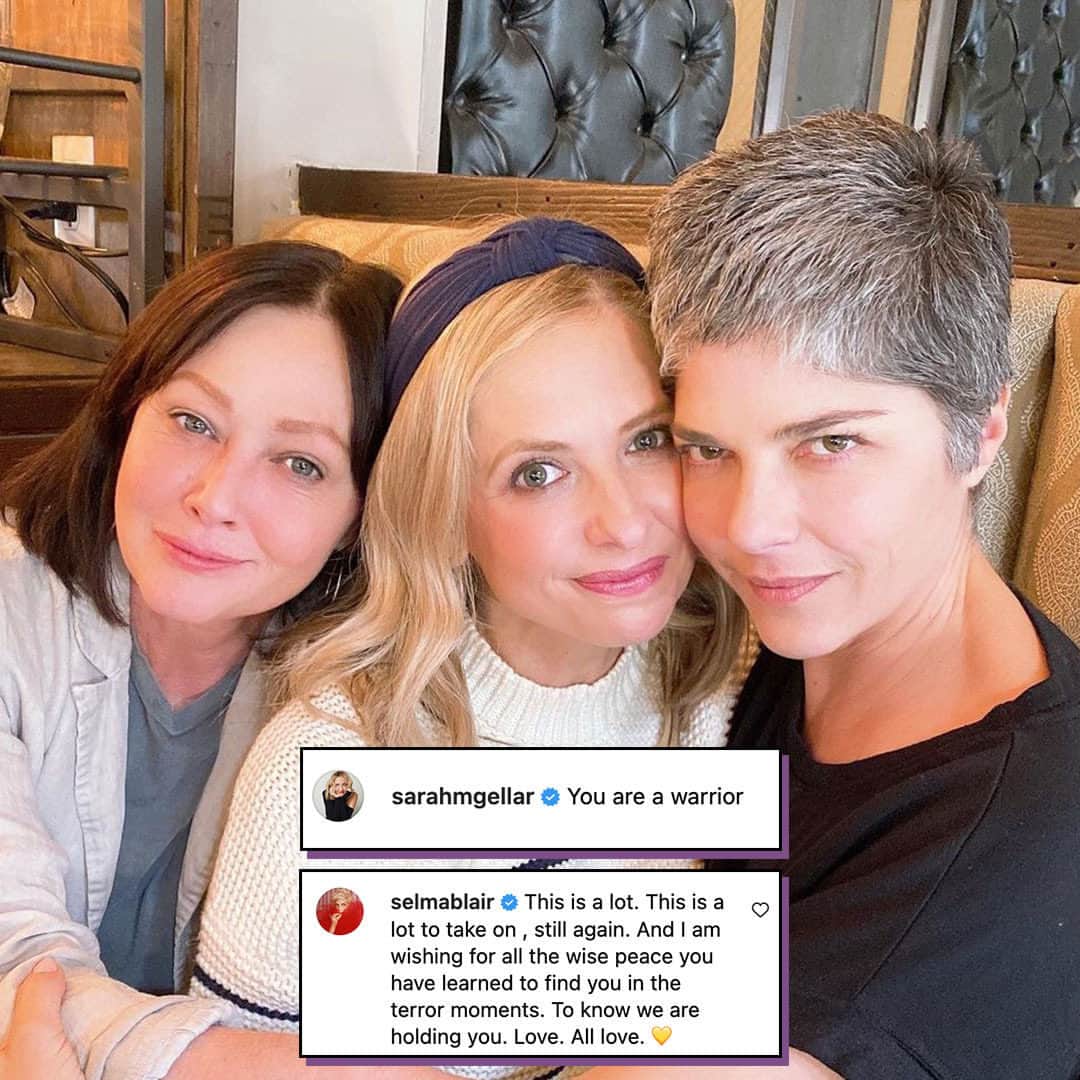 E! Onlineさんのインスタグラム写真 - (E! OnlineInstagram)「Stars are sending Shannen Doherty their love after she shared the heartbreaking update that cancer has spread to her brain. 💔 Link in bio for her full message. (📷: Instagram/Shutterstock)」6月9日 5時00分 - enews