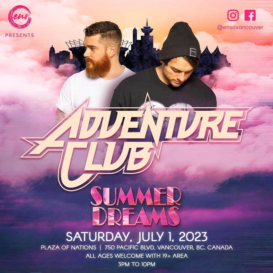 Adventure Clubさんのインスタグラム写真 - (Adventure ClubInstagram)「💫 ARTIST SPOTLIGHT 💫  @ADVENTURECLUB  With numerous achievements under their belts, electronic duo Adventure Club – made up of Leighton James and Christian Srigley - have built an empire within the electronic dance community. Hailing from Montreal, Canada, Adventure Club has graced the stages of some of the world’s largest music festivals, crafted top 40 hits “Crash”, “Wonder” and their most popular dubstep remix to date, “Crave You” by Flight Facilities - amassing over 34 million streams on SoundCloud - and released their first full-length album, Red //Blue, which went #1 on Dance and Electronic charts in North America.   Over the past few years, while engaged in their own projects, the duo remixed songs from creditable artists such as Kehlani, Virtual Self and collaborated with the likes of Snails and Sara Diamond. Most notably, their ‘Undercover’ club remix with Kehlani accredited them a Grammy nomination in 2018 for “Best Remixed Recording”. Adding to this, the Canadian duo have been nominated for two Juno Awards – in the categories of best new music group and best electronic album.   Easily considered as one of the forefathers of dubstep, Adventure Club continues to push boundaries and keep the melodic genre of dubstep alive and thriving. They most recently released, “Already Know”, a melodic collaboration with Said The Sky feat. Caly Bevier, followed by their more bass-driven EP titled, “The Death Or Glory Sessions.” The pair have their own mixtape series, ‘Superheroes Anonymous’, that streams to an average of 1 million listeners. The 10th edition was most recently released in support of their 37- date, Death Or Glory Tour, which dominated stages throughout the United States. As much as Adventure Club has obtained a renowned reputation in dance music, they continue to surprise fans by breaking barriers and leading a new direction of creativity in their music.   🎫 TICKETS AVAILABLE AT WWW.SUMMERDREAMSCANADA.COM 🎫」6月9日 5時26分 - adventureclub