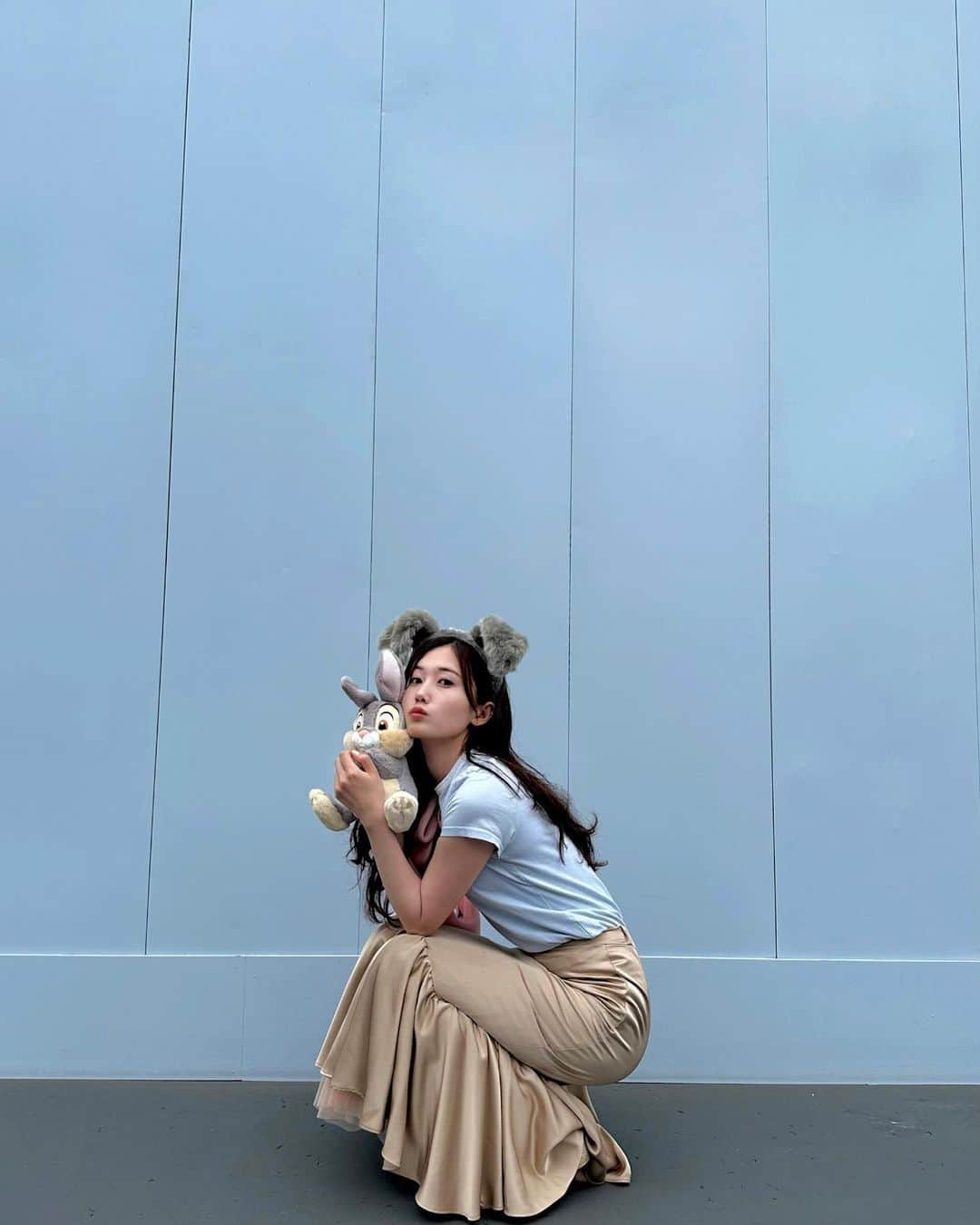 増澤璃凜子さんのインスタグラム写真 - (増澤璃凜子Instagram)「🩶🐾 . . あれ、わたしぬいぐるみをもう買わないって誓ったんだけどな。  #りりこふく #tops #skirt #lilienroom #とんすけ #トランプ #tokyodisneyland」6月9日 18時16分 - ririkomasuzawa