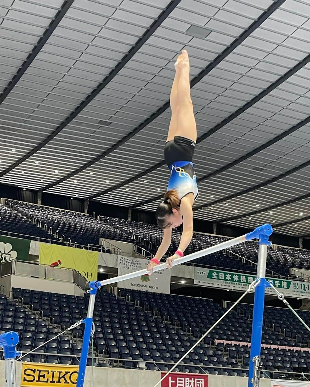 梶田凪のインスタグラム：「⭐️全日本種目別選手権⭐️ 段違い平行棒に出場します。 応援よろしくお願いします😊  #全日本種目別選手権  #段違い平行棒 #UB」