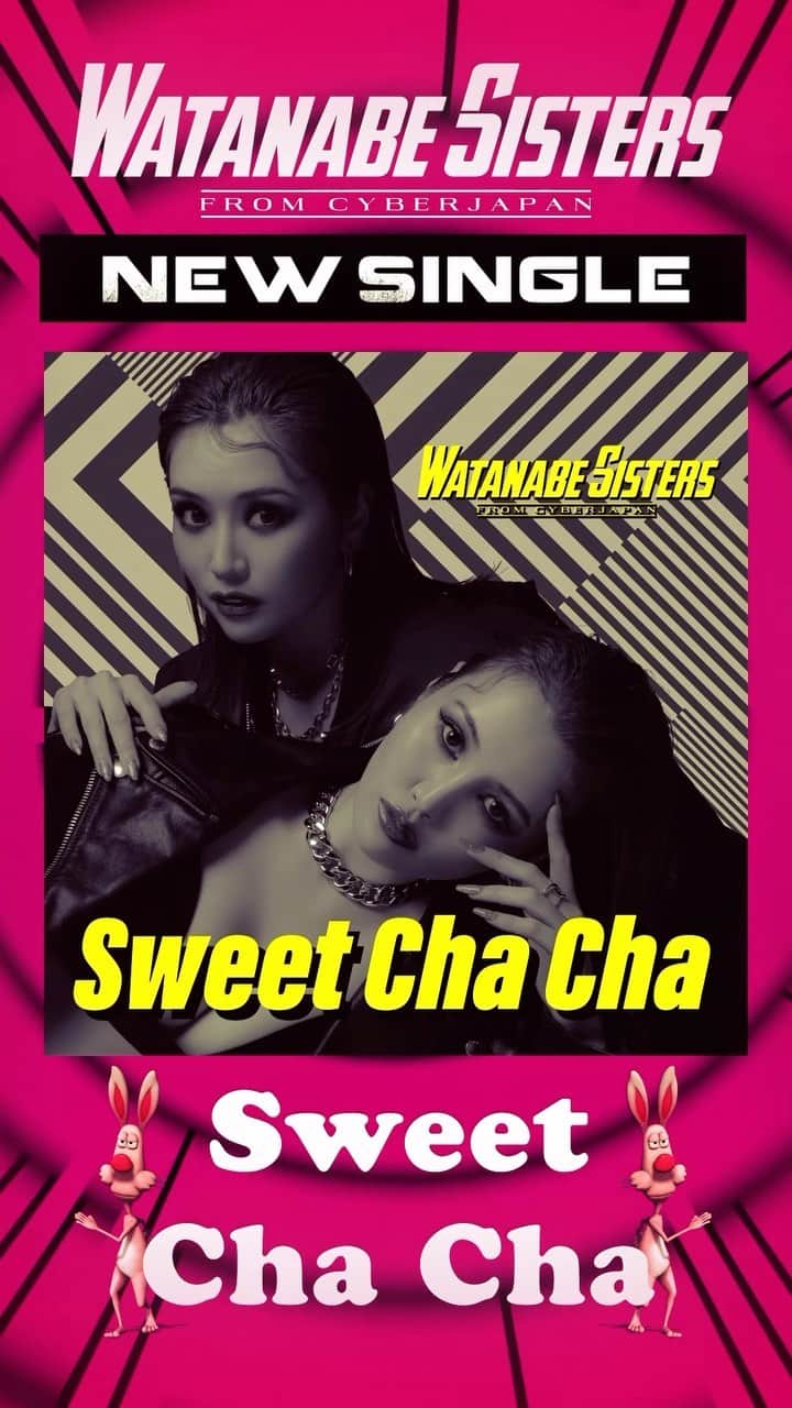 CYBERJAPAN Staffのインスタグラム：「6月9日(金) DJ渡辺シスターズ🎧 From @watanabekanae and @watanabekazue  新曲がリリースされました💕 『Sweet Cha Cha』🍭🍪🍰🍮🍨 ▶️ https://avex.lnk.to/WSSCC もう聴いてくれたかな❓  とっても可愛いリリック、そして中毒性のあるドロップが、最高にクセになりますっ🥰🥰🥰 今回、KDHさん @kdhmusic_dys 、sewonさん @sewon.sewon も制作に携わってくださいました🥹‼️感謝感謝です🥹🙏❤️‍🔥  Get Ready Don't Worry About me おしりフリフリ〜Oh! See it! Free! Free!〜 It's My Time〜イツモアイタイ〜 に続く、5曲目のリリース‼ 5曲も楽曲️をだせるなんて、日頃から応援してくださるファンの皆様、そしてサポートしてくださる関係者の皆様のお陰です🥲🙇‍♀️✨  6月9日(金)リリース当日の今夜は @scream_octagon @seloctagontokyo_official にてリリースパーティー❣️ 可愛い振り付けもお楽しみにっ🫶🍬  #avex #SweetChaCha #djwatanabesisters #ｄｊ渡辺シスターズ」