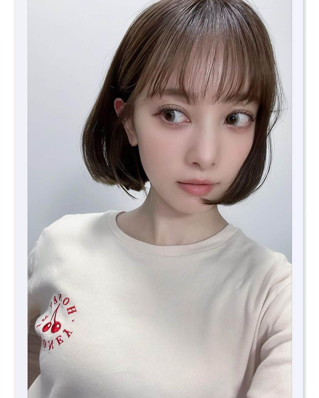 のインスタグラム：「ボブ好き😊🍉？？  #おとなぼぶ」
