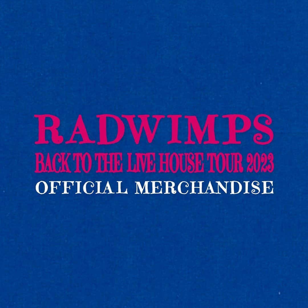 RADWIMPSさんのインスタグラム写真 - (RADWIMPSInstagram)「BACK TO THE LIVE HOUSE TOUR 2023 オフィシャルグッズ、会場先行販売の時間についてお知らせします。 また、6月13日よりRADWIMPS SHOPにて再度通信販売の受付が決定！  【会場販売】 全公演とも先行販売は15時より開始いたします。 状況により変更する場合もございますので、あらかじめご了承ください。 ※会場でのグッズ販売をご利用の際は、必ず係員の指示に必ず従っていただきますようお願いいたします。 ※会場周辺での深夜待機等の行為は、近隣の方のご迷惑になりますのでご遠慮ください。 ※商品によって購入数量制限を設けさせていただく場合がございます。あらかじめご了承ください。 詳細はツアー特設ページ、MERCHANDISEをご確認ください。  【通信販売】 2023年6月13日(火)昼12:00～ RADWIMPS SHOPにて受付 ※商品生産の都合上、発送は6月下旬以降を予定しています。 ただし、編み込みゴムバンド、バケットハットを同時にご購入いただいた場合、7月下旬の発送となります。ツアー中のお届けができませんので、ご了承の上ご購入ください。 ※各商品の数量には限りがございます。あらかじめご了承ください。 ※iPhoneケースは会場限定販売となります。 ※本公演での会場引換販売はございません。  ▼BACK TO THE LIVE HOUSE TOUR 2023 特設ページ https://radwimps.jp/backtothelivehouse/  ▼RADWIMPS SHOP https://radwimps-shop.radwimps.jp  BACK TO THE LIVE HOUSE TOUR 2023 Official Merch Venue and Online Sales  [Venue Sales] Early merch sales will start at 3pm at all shows.  Please note that the start time is subject to change according to circumestances.  [Online Sales] Available from noon, June 13, 2023 (JP) at RADWIMPS SHOP  *Shipping will start from end of June except for Braided Elastic Bracelets and Reversible Bucket Hats which will start from end of July. Please note that the goods will not be delivered in time for the tour.  ▼BACK TO THE LIVE HOUSE TOUR 2023 https://radwimps.jp/backtothelivehouse/en/  ▼RADWIMPS SHOP https://radwimps-shop.radwimps.jp  #RADWIMPS #BACKTOTHELIVEHOUSE」6月9日 13時02分 - radwimps_jp