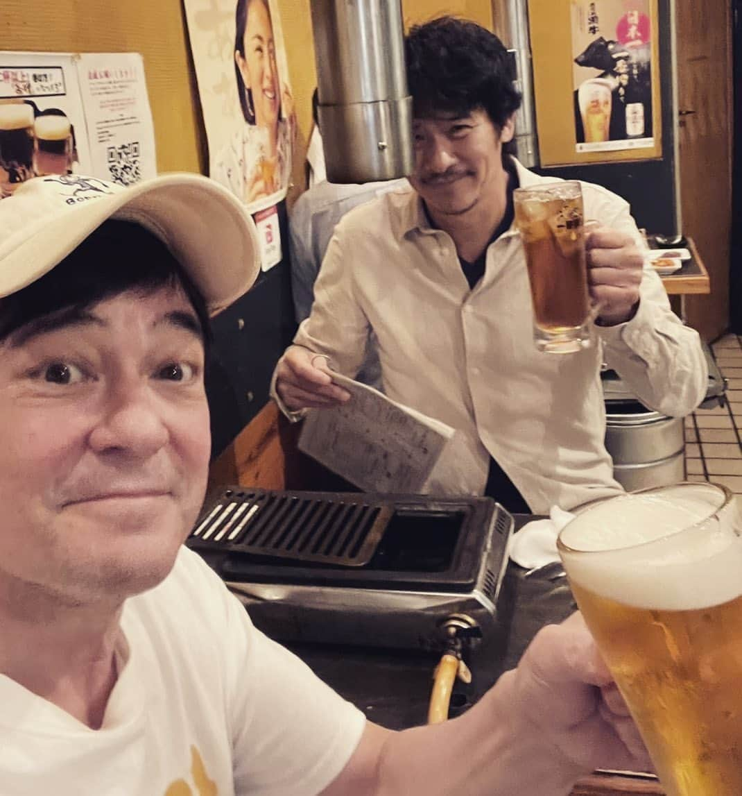 伊原剛志さんのインスタグラム写真 - (伊原剛志Instagram)「友人の 川平慈英と舞台打ち合わせ後  焼肉‼️」6月9日 13時45分 - tsuyoshi_ihara