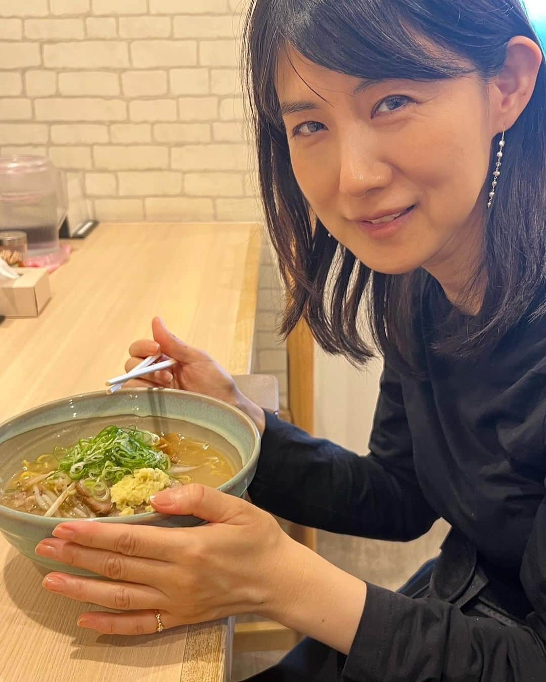 中江有里さんのインスタグラム写真 - (中江有里Instagram)「味噌ラーメン、美味しかった！  #中江有里」6月9日 15時00分 - yurinbow1226