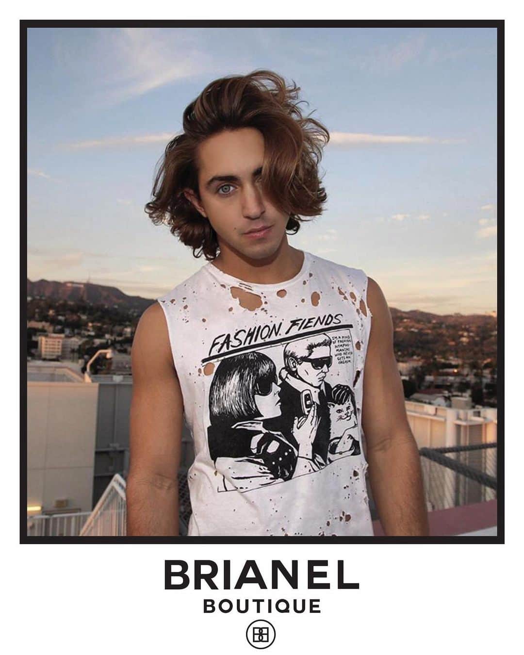 ブライアン・リッテンバーグのインスタグラム：「😎😎🐱  ANNA KARL AND CHOUPETTE  FASHION FIENDSⒷ  #BRIANLICHTENBERG」