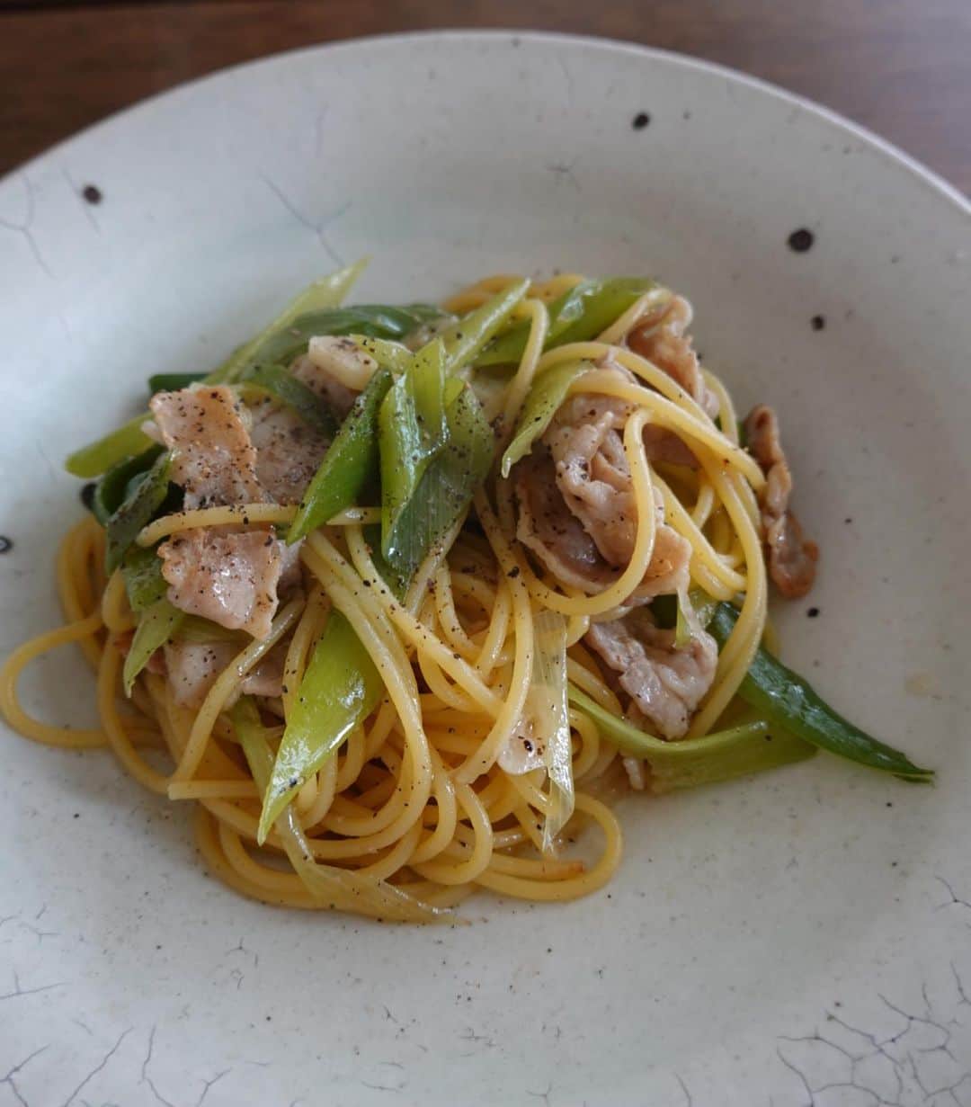小嶋梨奈のインスタグラム：「夫のパスタが本当に美味しい🍝  #夫ごはん #パスタ」