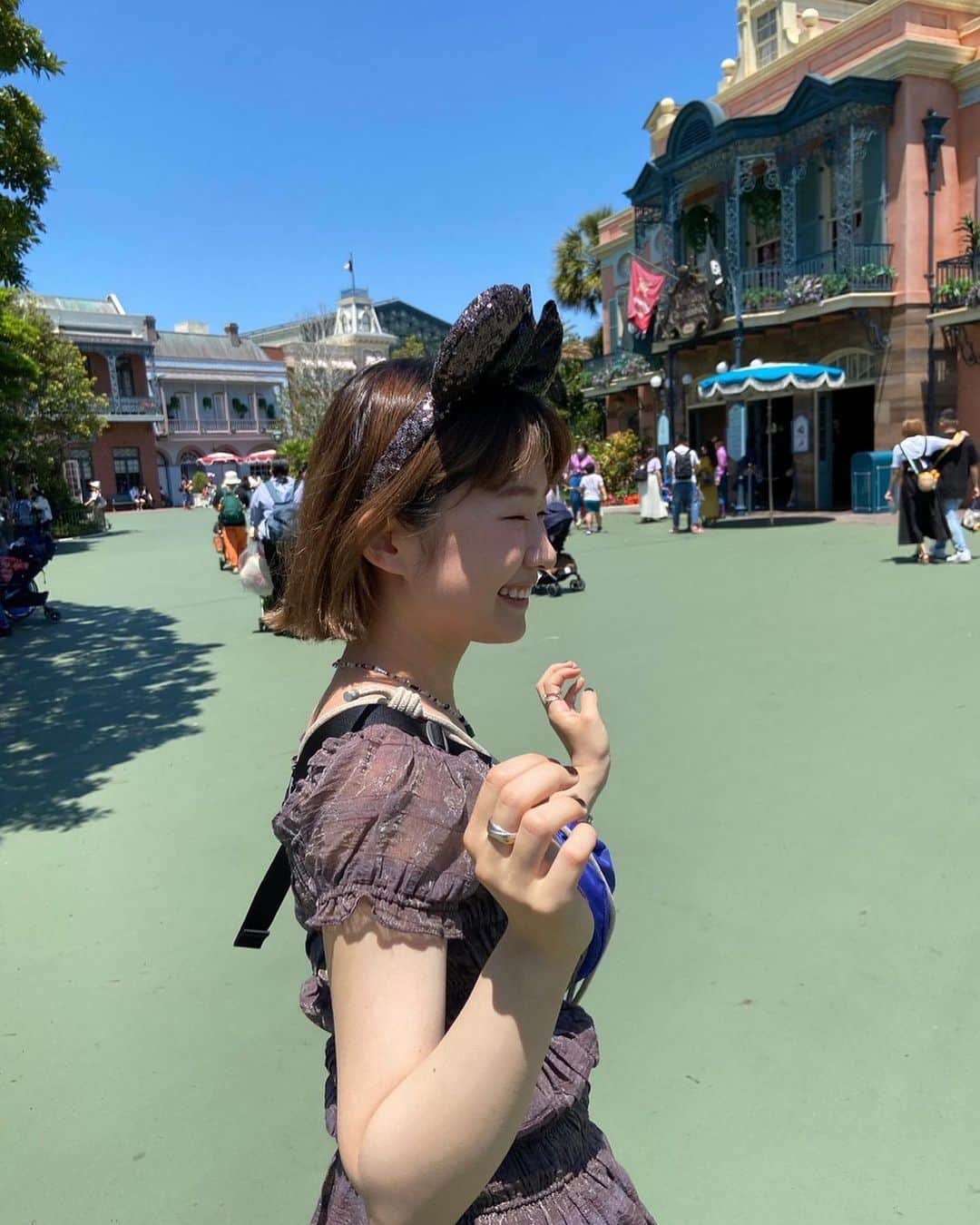 林青空のインスタグラム：「🐭💞🏰 . . #disneyland  #ootd」