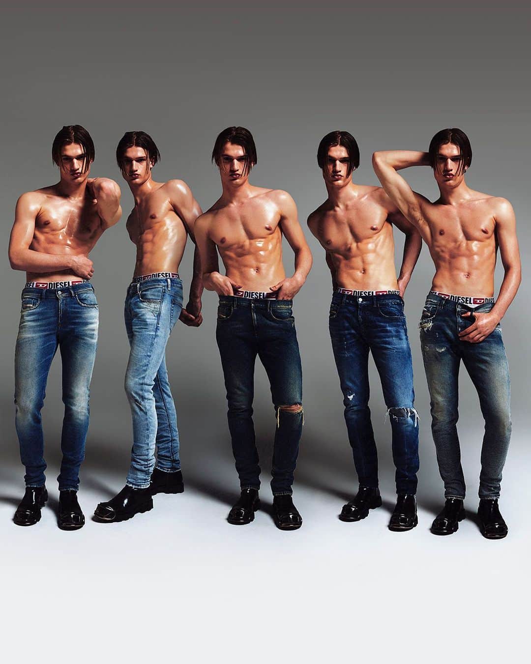ディーゼルのインスタグラム：「Universal bottoms.   Let us convert you. Diesel’s Denim DNA, our core denim program, transcends trends to provide an everyday uniform for everyone. We are committed to putting sustainability at the heart of products with low impact washes and timeless fits designed to be worn for many seasons.    Discover more at the link in bio.   #DieselFW23 #ForSuccessfulLiving」