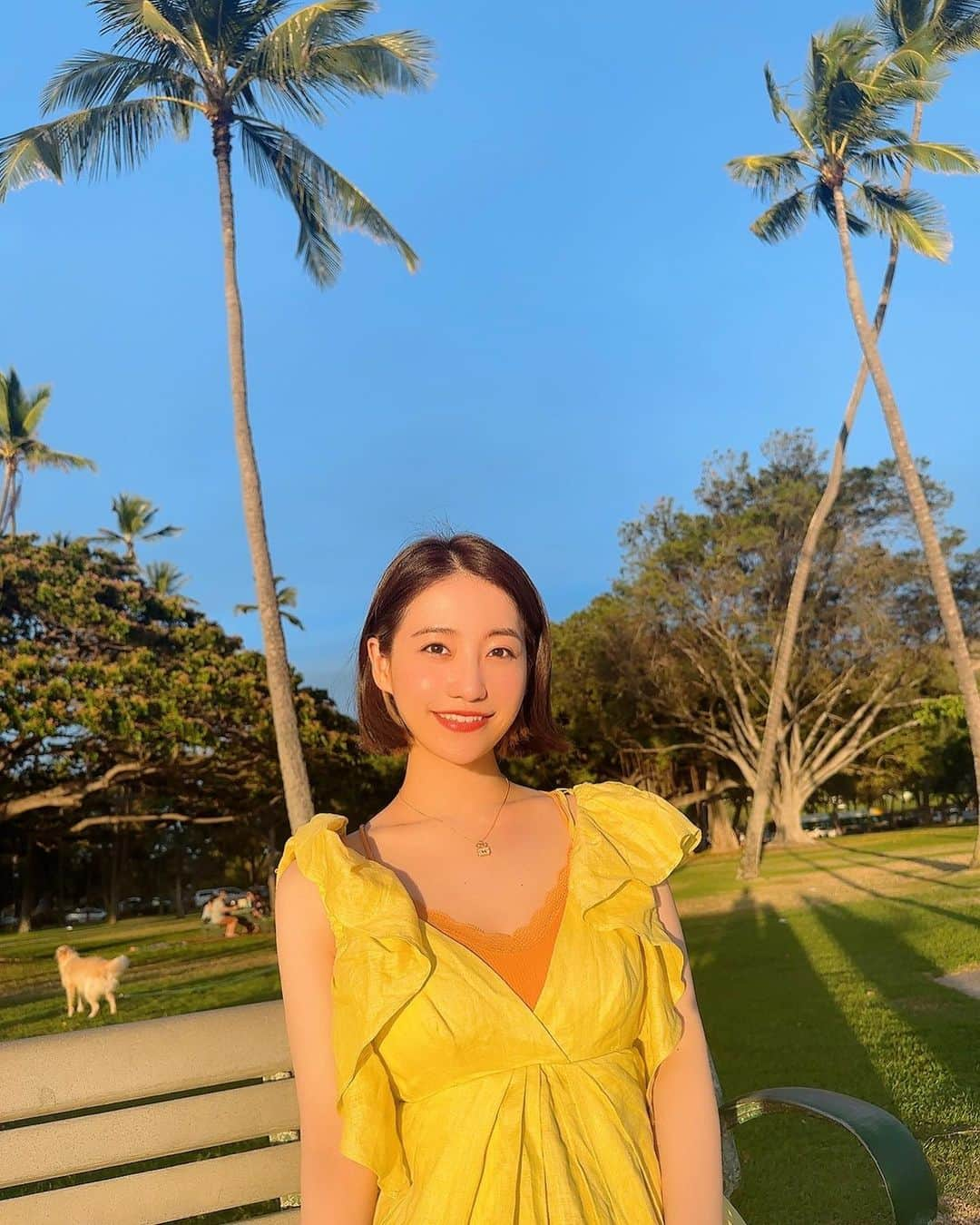 中西悠綺さんのインスタグラム写真 - (中西悠綺Instagram)「kapiolani beach park 🌴💛  ここから見える夕陽がとっても美しくて、何日か前に投稿した夕陽の動画はこの公園で撮ったものです☺️  這裡是夏威夷的公園🌴 很暖和~☀️  #hawaii #kapiolanipark #ハワイ #カピオラニ公園 #夏威夷」6月9日 21時09分 - nakanishi_yuuki