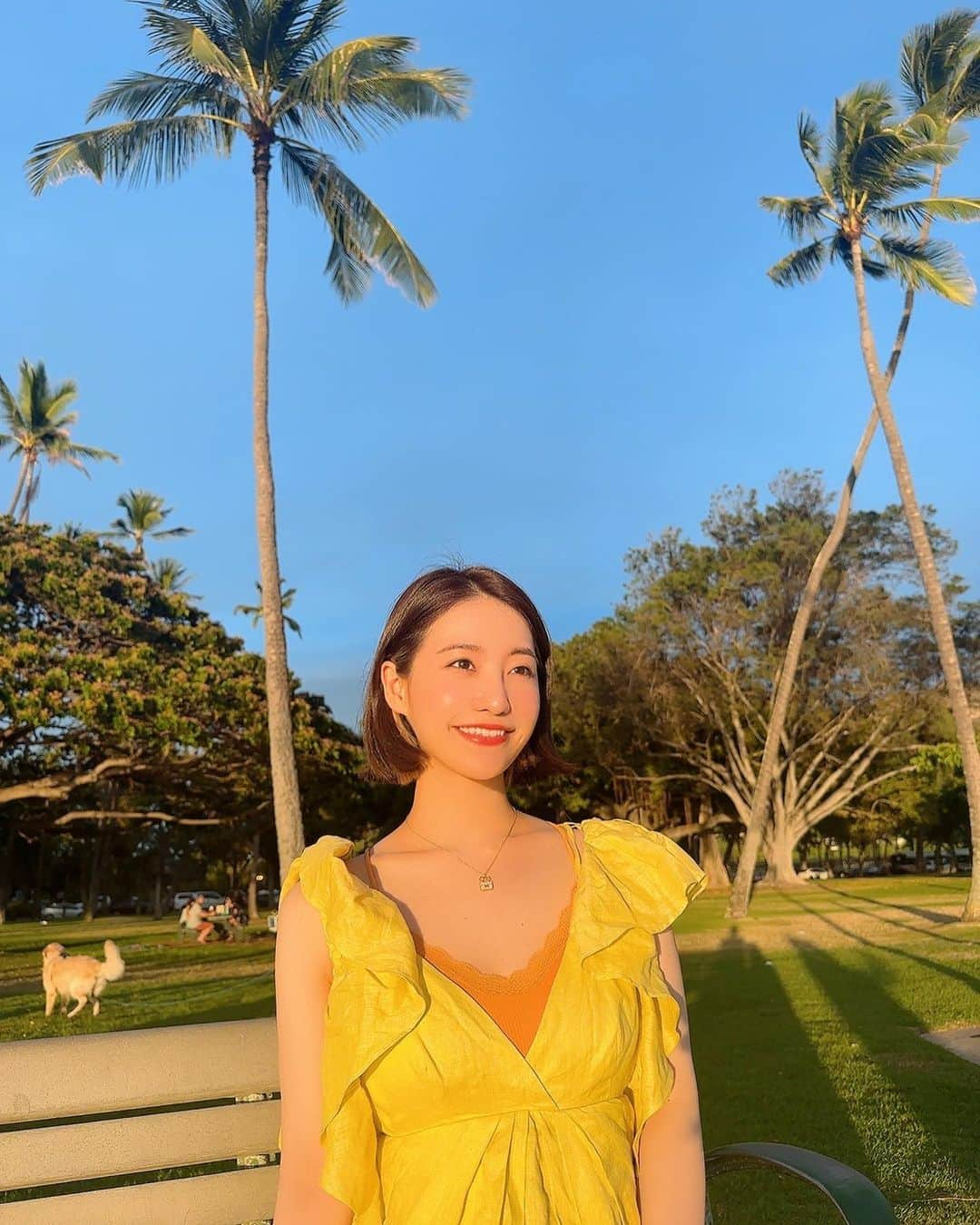 中西悠綺さんのインスタグラム写真 - (中西悠綺Instagram)「kapiolani beach park 🌴💛  ここから見える夕陽がとっても美しくて、何日か前に投稿した夕陽の動画はこの公園で撮ったものです☺️  這裡是夏威夷的公園🌴 很暖和~☀️  #hawaii #kapiolanipark #ハワイ #カピオラニ公園 #夏威夷」6月9日 21時09分 - nakanishi_yuuki