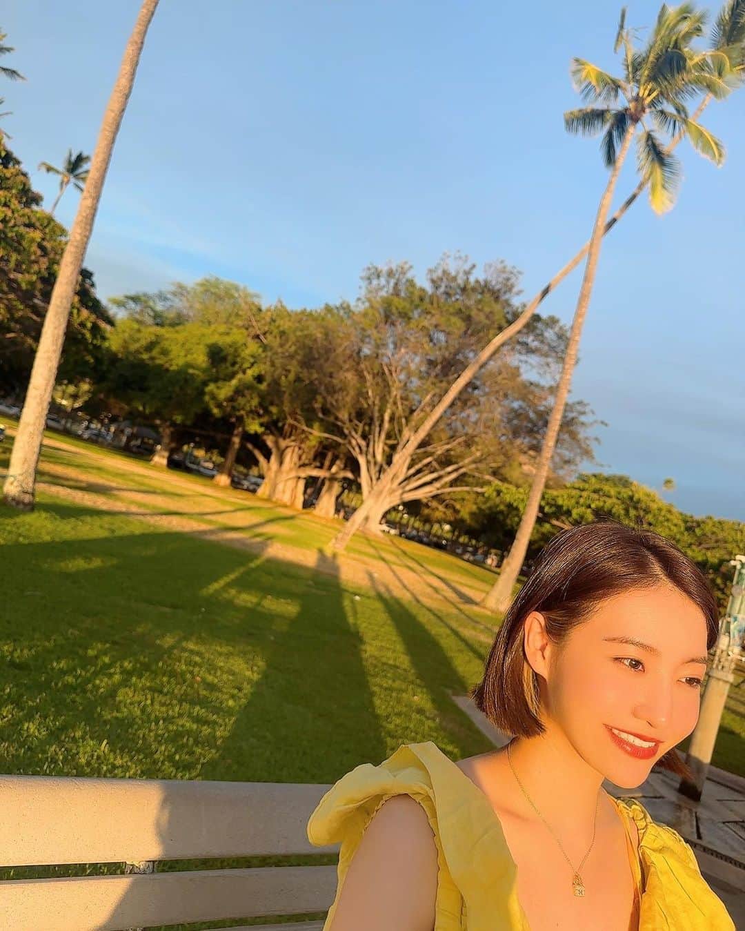中西悠綺さんのインスタグラム写真 - (中西悠綺Instagram)「kapiolani beach park 🌴💛  ここから見える夕陽がとっても美しくて、何日か前に投稿した夕陽の動画はこの公園で撮ったものです☺️  這裡是夏威夷的公園🌴 很暖和~☀️  #hawaii #kapiolanipark #ハワイ #カピオラニ公園 #夏威夷」6月9日 21時09分 - nakanishi_yuuki