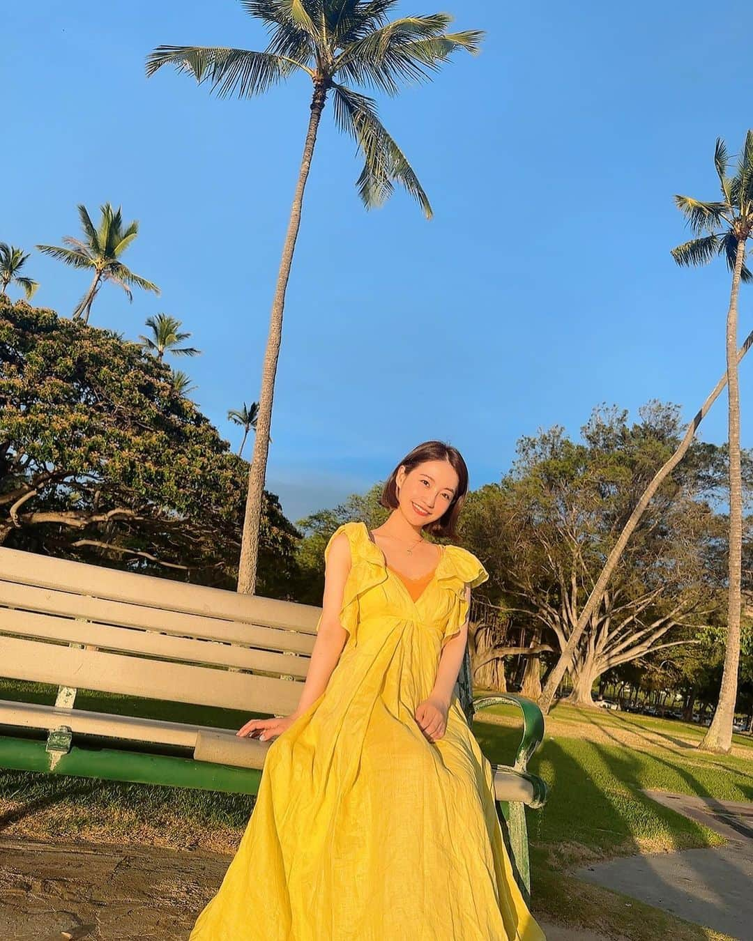 中西悠綺さんのインスタグラム写真 - (中西悠綺Instagram)「kapiolani beach park 🌴💛  ここから見える夕陽がとっても美しくて、何日か前に投稿した夕陽の動画はこの公園で撮ったものです☺️  這裡是夏威夷的公園🌴 很暖和~☀️  #hawaii #kapiolanipark #ハワイ #カピオラニ公園 #夏威夷」6月9日 21時09分 - nakanishi_yuuki