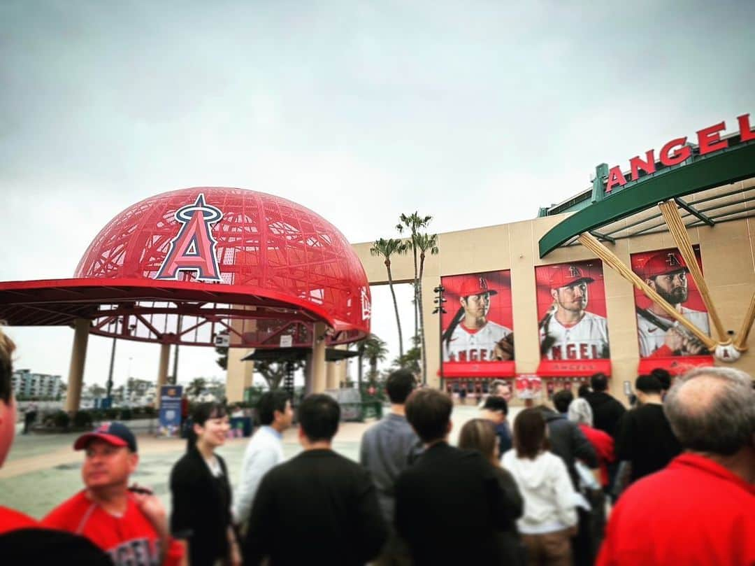 深田結梨（浅田結梨）さんのインスタグラム写真 - (深田結梨（浅田結梨）Instagram)「Let's go angels‼︎‼︎❤️  人生で初めての野球観戦⚾️  しあわせな時間でした。  目の前にはスター選手たちが‥！ダイダイダイコーフン！  大谷選手とてもかっこよかったです！！！！！  大谷選手が出てくると会場のボルテージがさらにあがるかんじ‥  スタジアムの一体感や雰囲気にも終始感動していました。  日本のプロ野球も観に行ってみたいなあ。  みなさんの推しチームはどこですか？  まんのおじいちゃんが野球大好きなのでお土産たくさん買って帰りました😊❤️  私自身は、WBCから野球を観るようになりルールも基本的なこと以外はあまり詳しくないのですが、ほんとにほんとに楽しい時間でした✨  #angels  #angelsstadium  #anaheim  #shoheiohtani  #california  #baseball  #usa  #エンゼルス  #エンゼルスタジアム  #アナハイム  #初野球観戦  #最高」6月9日 22時09分 - yuuriman_