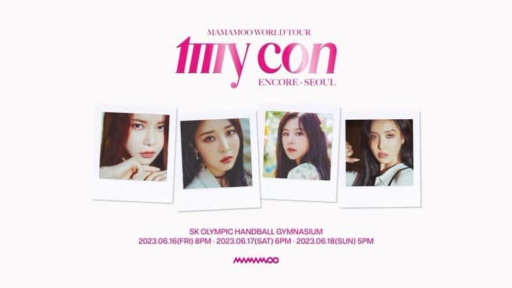 ムンビョルのインスタグラム：「MAMAMOO  [MY CON] ENCORE CONCERT🎤  가보자고오오🤘🏻」