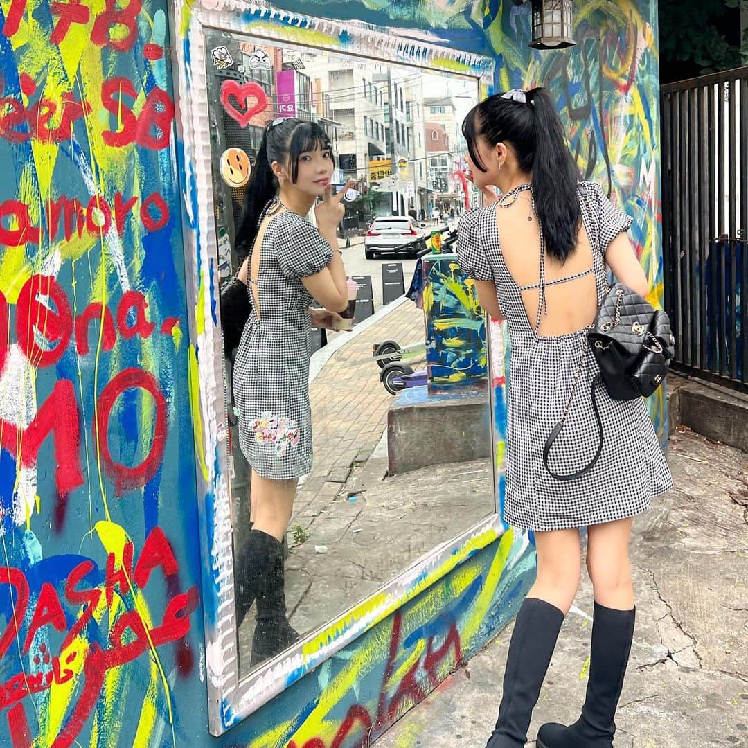 えみ姉さんのインスタグラム写真 - (えみ姉Instagram)「きょんきょんオンニが買ってくれたリボン🥲🎀 ㅤ ワンピに合わせて韓国でGETした♡♡ ㅤ」6月9日 22時14分 - emk_oooo