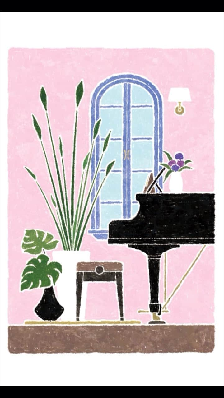 藤谷壮仁郎のインスタグラム：「interior illustration（インテリア イラスト） ・Please enjoy the interior illustration according to the piano music.😉 ・ ・ ・ ・ @soujirou_art  #イラスト #イラストレーション #デジタルイラスト #デジタルアート #インテリアイラスト #ナチュラルインテリア #シンプルインテリア #illust #illustration #digitalart #digitalillustration #digitalpainting #digitalartwork #digitalartist #artist #painter #painting #artinterior #instaart」