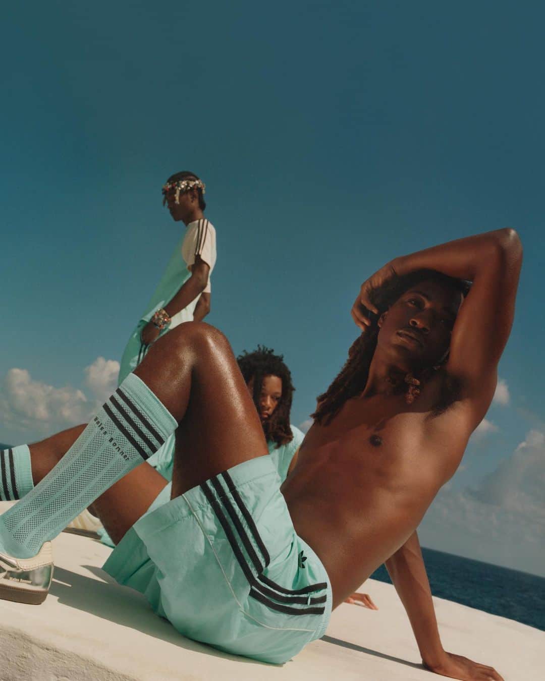 adidas UKのインスタグラム：「People, place and home. 💛🖤💚​  ​adidas Originals by @walesbonner – a celebration of Jamaica’s mysticism, bringing reimagined vintage silhouettes inspired by the land of wood and water.​  ​📸: @durimel」