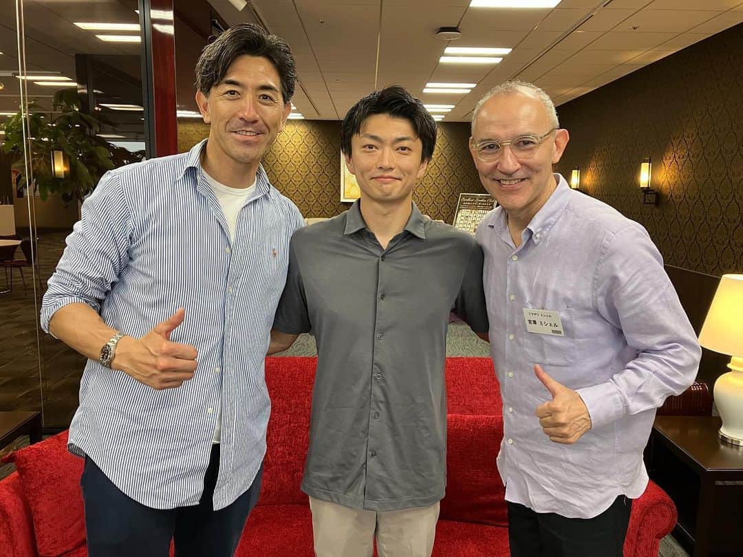 G.G.佐藤のインスタグラム：「宮澤ミシェルさん、亀山耕平さんにお会いしました。 違うスポーツ出身だけど、志しは同じ！ スポーツを通して経験した事を伝えて、みんなを元気にしちゃいます。 #失敗は成長」