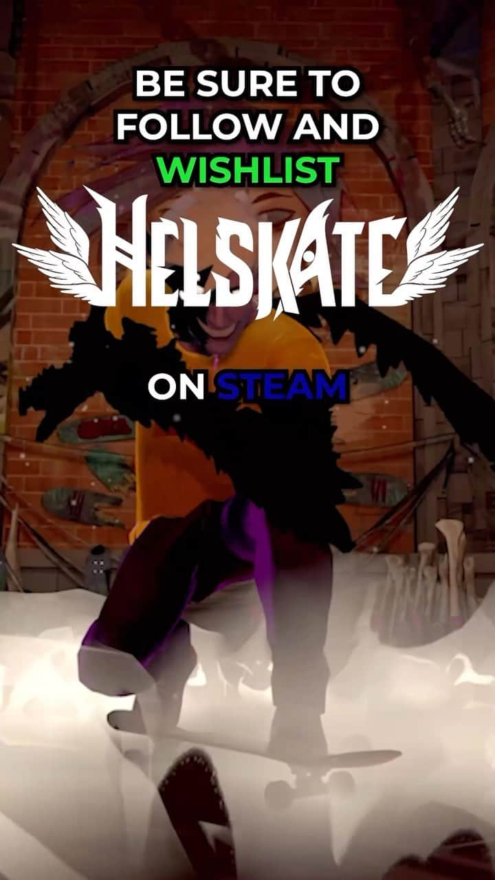 Kwebbelkopのインスタグラム：「My newest game HELSKATE combines everything I love about videogames!」