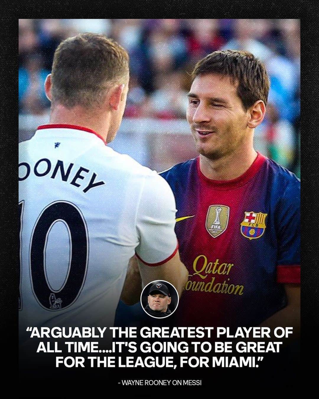 Major League Soccerのインスタグラム：「Wayne Rooney 🤝 Leo Messi」