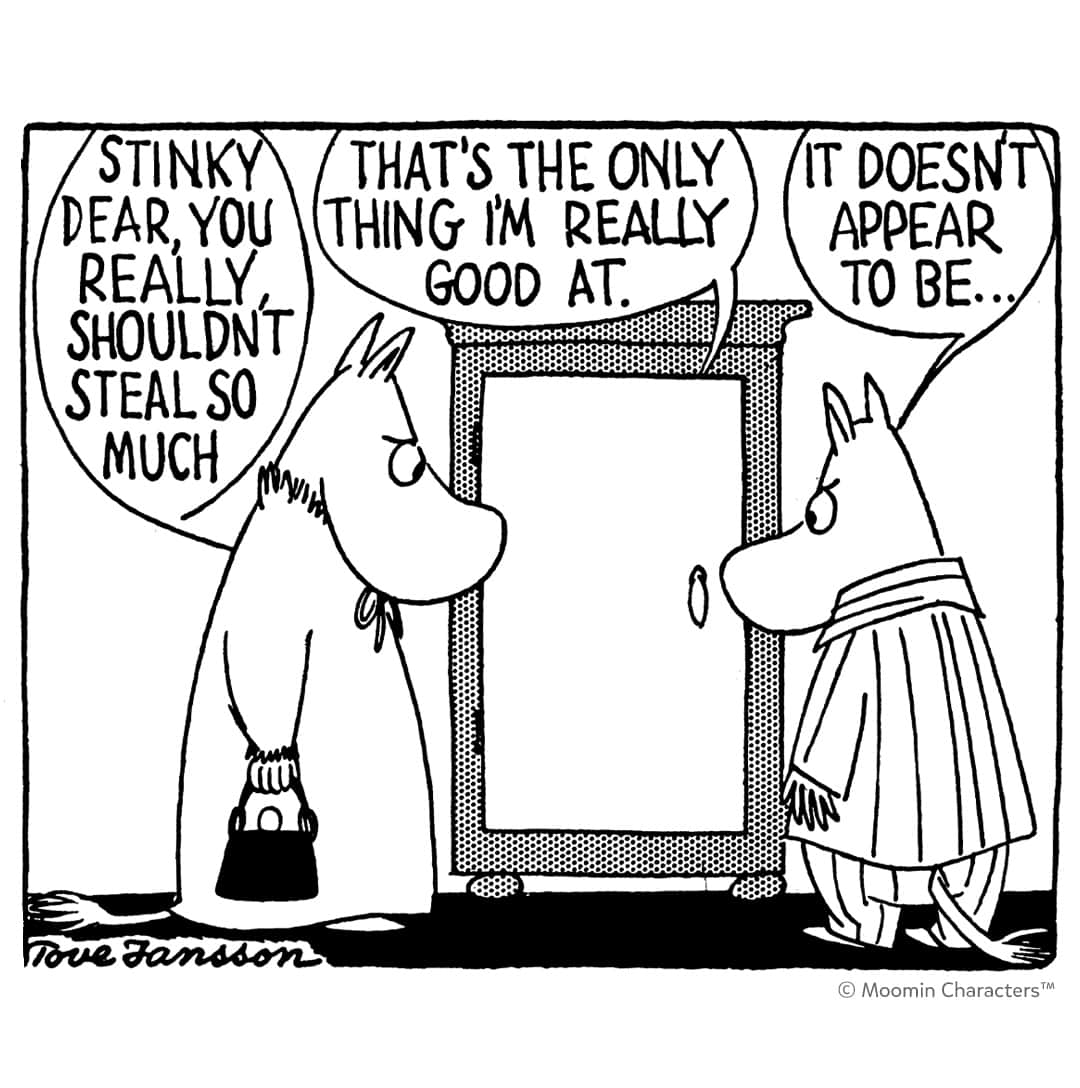 ムーミンさんのインスタグラム写真 - (ムーミンInstagram)「Oh, Stinky...🤭 Is there a better way to kick off the weekend than with Moomin comics?😎 #moomin #moominofficial」6月10日 12時01分 - moominofficial