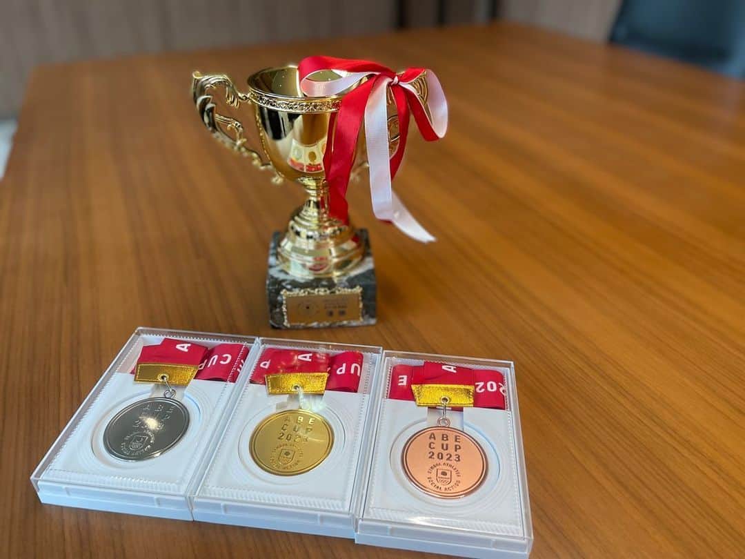 のインスタグラム：「. ABE CUP 2023のメダル🥇🥈🥉🏆  が出来上がりました！！  お楽しみに🤩🤩🤩🤩」