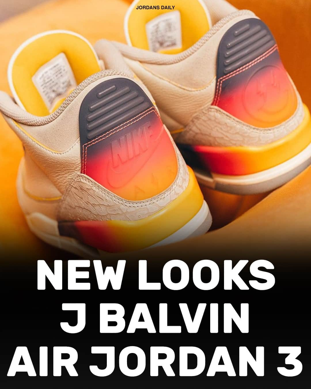 Sneaker News x Jordans Dailyさんのインスタグラム写真 - (Sneaker News x Jordans DailyInstagram)「Best Look Yet at the upcoming J Balvin x Air Jordan 3 🌆⁠ Releasing Sept. 2nd -- COP or PASS!?⁠ ⁠ LINK IN BIO for more info + photos 📝」6月10日 5時31分 - jordansdaily