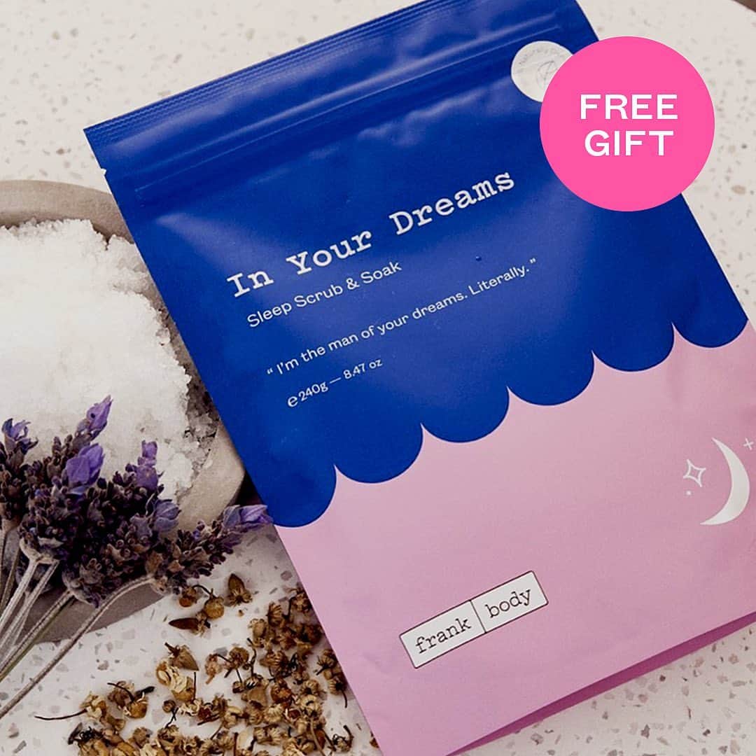 frank bodyさんのインスタグラム写真 - (frank bodyInstagram)「Day 6 of my Dirty Decade week of gifts. Sleep is the best beauty hack. My In Your Dreams is a perfect goodnight kiss for your body and mind. 💤😴  Free with every order when you spend: AU $70 / US $60/ CA $70 / UK £45 / EU €70/ INT $60  Auto added to cart.」6月10日 7時17分 - frank_bod