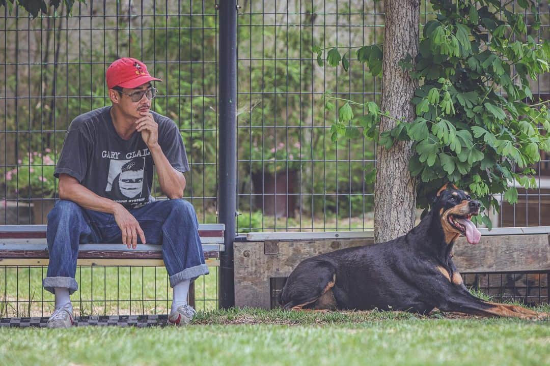 ペ・ジョンナムのインスタグラム：「홀리케어 식구들과함께 어느덧 재활10개월째 🐶💦💪 느므느므 잘하고있어서 고맙데이♥️올가을엔 다시 남산 산책가제이~불가능은없다😊🌲🍃🍂🩷🩶🩵 @holicare.park @holicare.inhee @holicare.bw_peace @kapai_story」