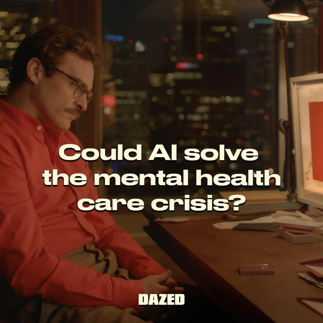 Dazed Magazineさんのインスタグラム写真 - (Dazed MagazineInstagram)「The digital mental health industry is already worth billions of dollars – but does AI therapy really work?⁠ ⁠ One in six people experience a mental illness in a given week. In spite of this, there are no NHS funding pots dedicated to psychological wellbeing support. The government boasts they’re tackling poor mental health with force, but just 9% of the total NHS budget is spent on mental health services and it can still take people up to 229 days to access the help they need.⁠ ⁠ With NHS mental health services in such a bad state, many are turning to private therapy. But with private therapy costing between £40 and £80 per hour, it’s no wonder so many people are looking for alternative ways to improve their mental health. Enter AI-generated mental health care.⁠ ⁠ Tap the link in bio to read more 🔗⁠ ⁠ ✍️ @jasmine_d_c_khan  📸 Her, 2013(Film still)⁠ ⁠ #Dazed #AI」6月10日 22時06分 - dazed